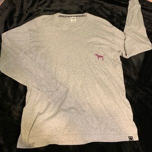 VS Pink gray shirt
